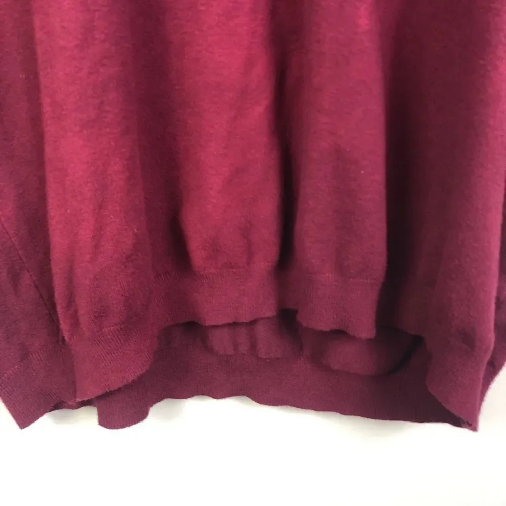 LULU’S | V-Neck Oversized Sweater Burgundy Women’s Size S/M